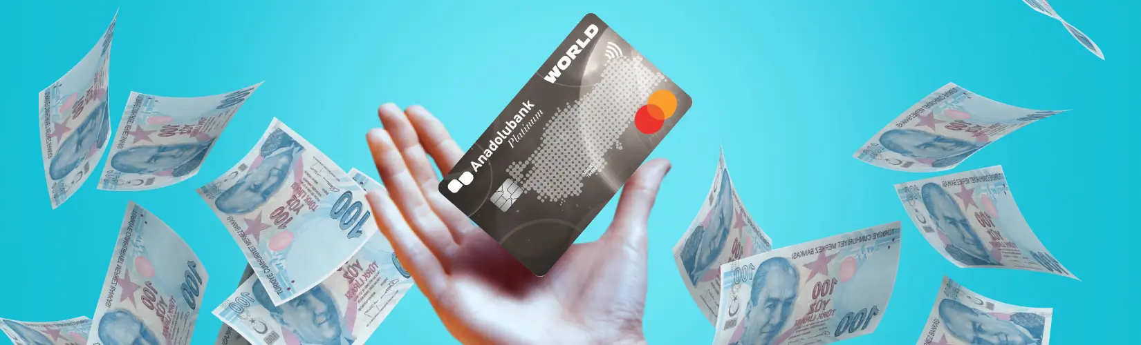 Acil nakit ihtiyaçlarınız beklemesin! Kredi kartı limitiniz dahilinde dilerseniz ATM’den, dilerseniz Anadolubank Mobil veya İnternet Şube’den 7/24 kullanabileceğiniz nakit avansla nakit ihtiyacınızı kolayca karşılayın. 