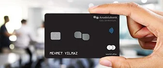 Anadolubank Özel Bankacılık müşterilerine özel olarak tasarlanan "World Elite Kredi Kartı”, sade tasarımı ve size özel sunduğu saygın özellikleriyle keşfetmeniz için hazır.​ 